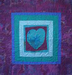 'PurpleHeart89', a wall quilt by Joy-Lily. Click to enlarge.