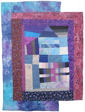 Quilt by Joy-Lily titled: Blue House. Click to enlarge.