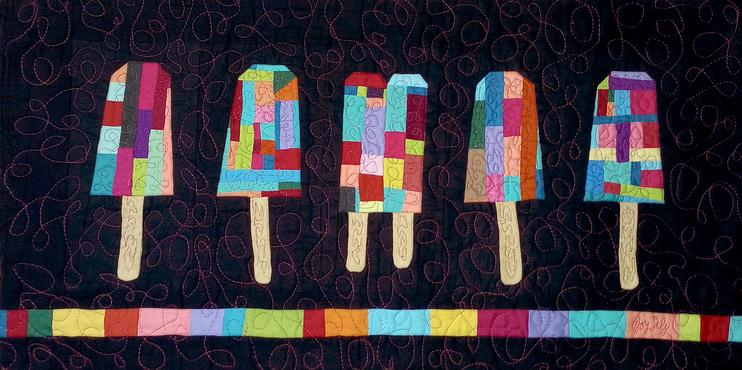 Quilt by Joy-Lily called 'Scrapsicles.'