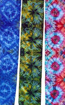Strips of shibori fabric by Joy-Lily